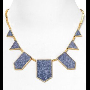 House of Harlow Shagreen Stingray Station Necklace